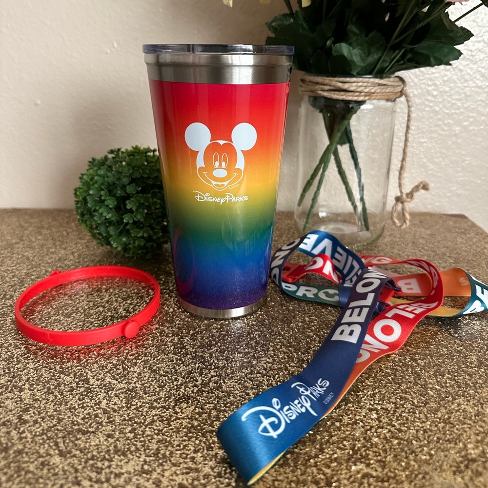 NWT-Disney Parks Rainbow PRIDE Tumbler